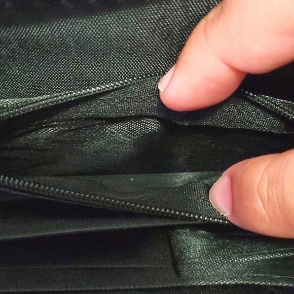 Gorgeous Boho Black Colorful Embroidered Multipocket Wallet - Picture 6 of 8